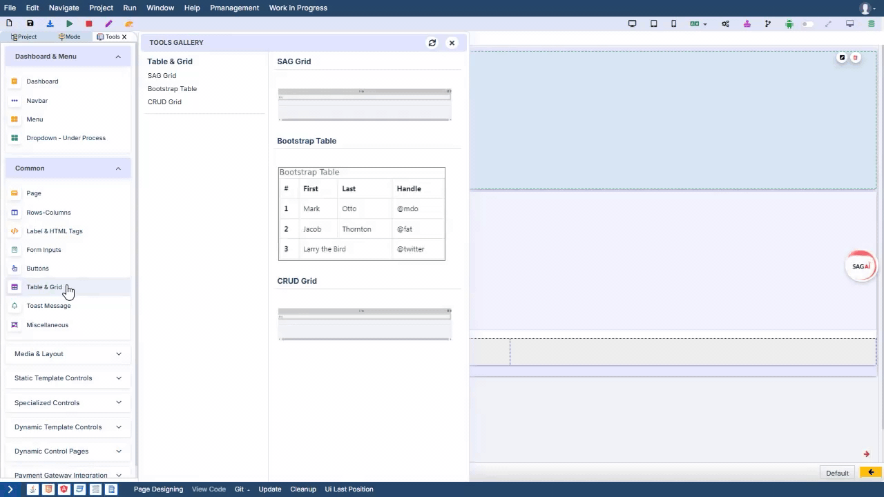 GenCodex Drag-and-Drop Layout Customization