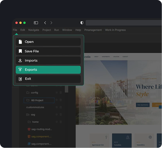 Export/Import Code