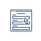 Fill Out Online Forms in One Click Icon