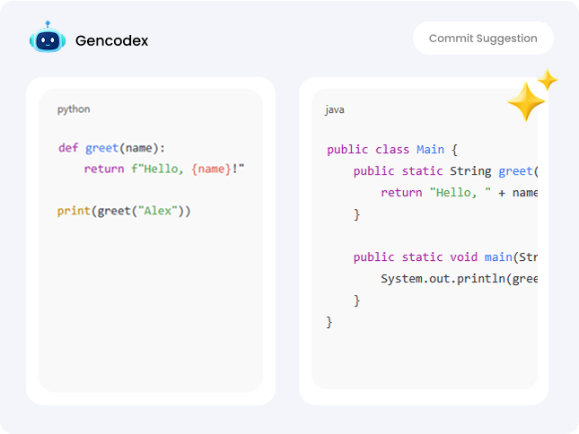 GenCodex Automated Code Converter