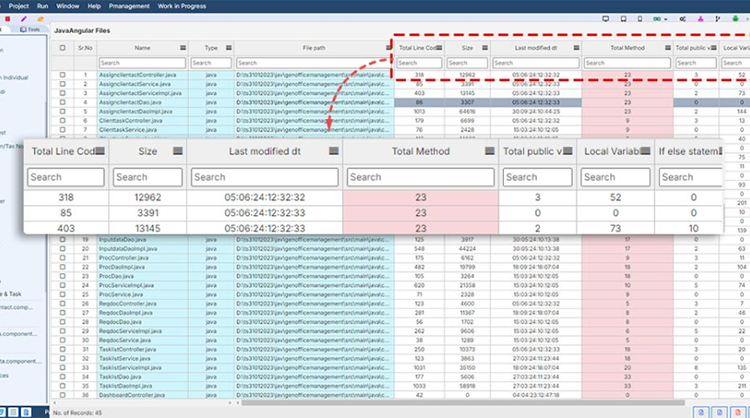GenCodex Code Matrix Analytics
