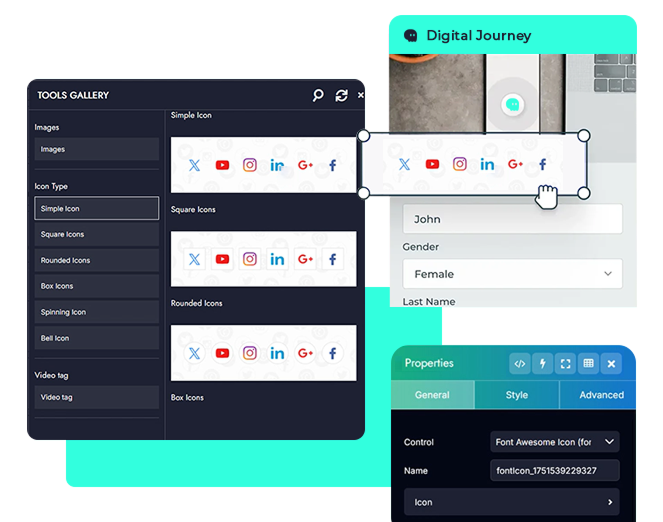 Drag-and-Drop Interface for Rapid Development