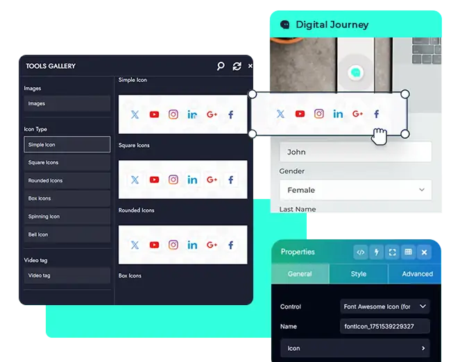 Drag-and-Drop Interface for Rapid Development