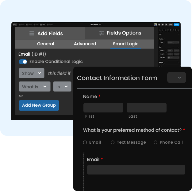 Gencodex froms data collection conditional logic