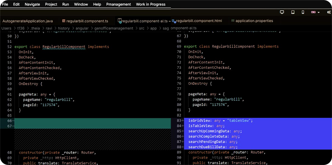 GenCodex Integration of Auto & Manual Code