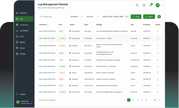 Log Management Module