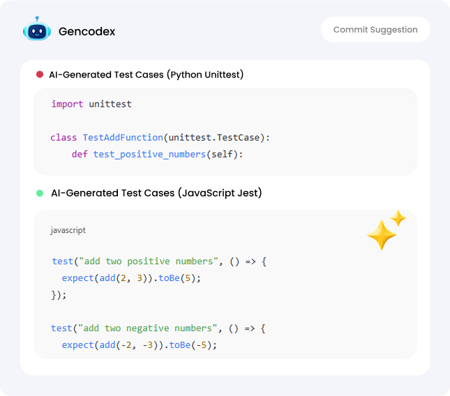 GenCodex AI-Powered Test Case Generation