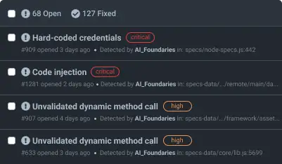 Highlights specific code