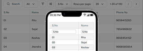 Mobile Layouts Sag Grid